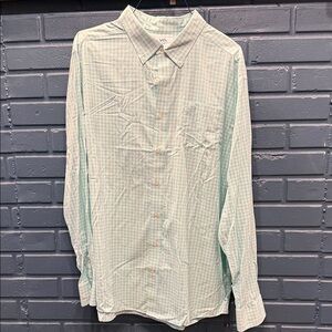 Southern Tide Light Green Checkered Casual Shirt